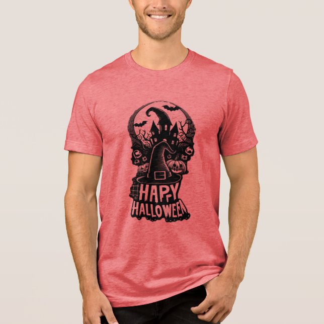 "Majestade do Halloween: T-Shirt Encantada da Águi (Frente)