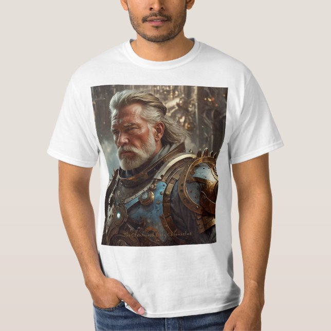 Majestade Regal Steampunk King T-Shirt (Frente)