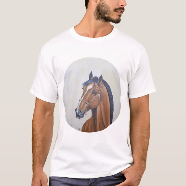 Majestic Horse Portrait T-Shirt (Frente)