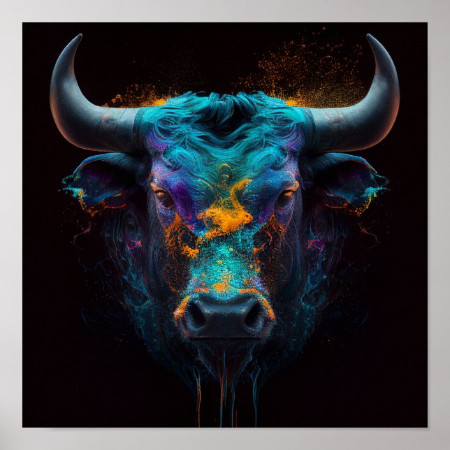 Majestueuze stier poster (Frente)
