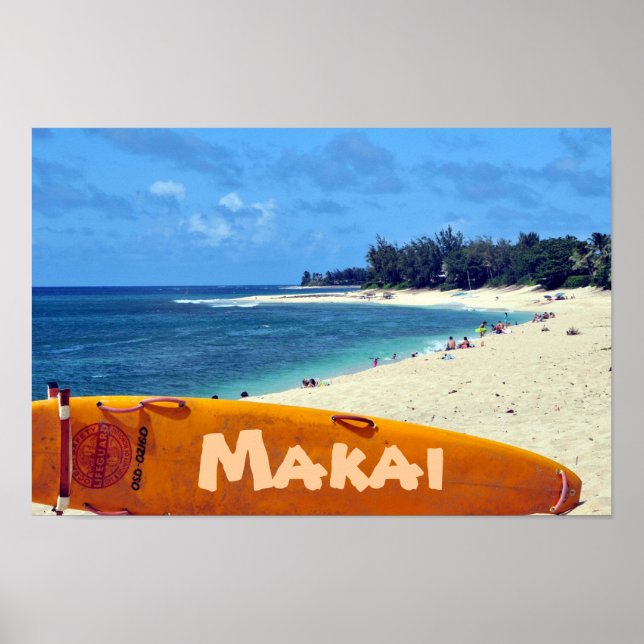 Makai em direção ao Poster do mar (Frente)
