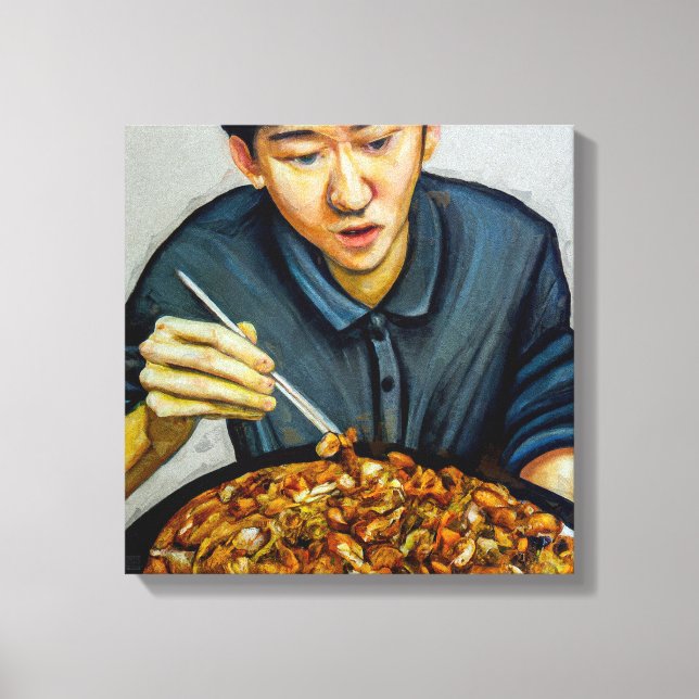 Makan Time - Impressão de Arte Canvas (Frente)