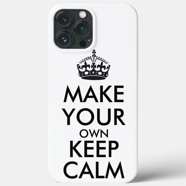 Make your own keep calm - black  (Verso)