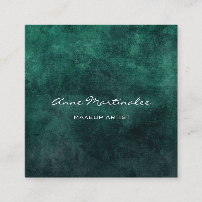 Makeup Artist Abstrato Square Cartão de visita (Frente)