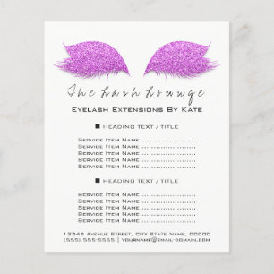 Makeup Artist Beaust Salon Black White Flyer Pink