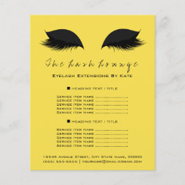 Makeup Artist Beaust Salon Flyer Black Yellow