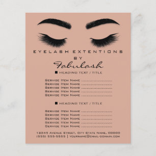 Makeup Artist Beaust Salon Flyer SPA Black Rosa