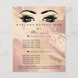 Makeup Artist Beaust Salon Lash Flyer Marble Doura