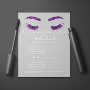 Makeup Artist Beauty Salon Flyer SPA Cinza