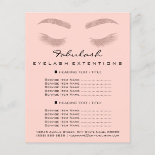 Makeup Artist Beauty Salon Flyer SPA Preços da Ro