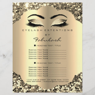 Makeup Artist Beauty Salon Glitter Flyer Price