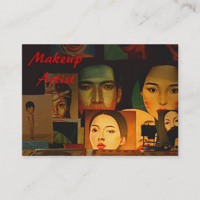 Makeup Artist Cartão de visita (Frente)