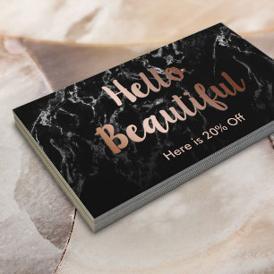 Makeup Artist Copper Typografia Marble Referral