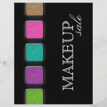 Makeup Artist Flyer Salon Colorful Paleta
