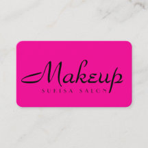 Makeup Artist Hot Pink Cartões de visitas