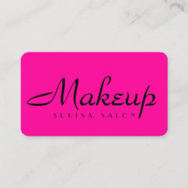 Makeup Artist Hot Pink Cartões de visitas