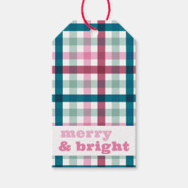 Mal e Bright Gingham - Etiqueta de presente de Nat