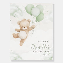 Mal podemos esperar! Bem-vindo ao Chá de Bebê Urso