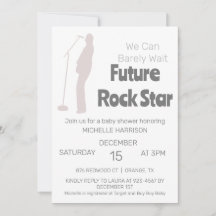 Mal Podemos Esperar Convite de Chá de Bebê Neutro