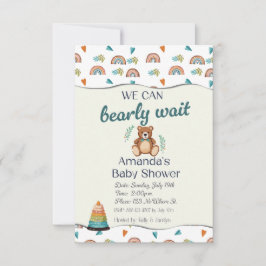 Mal Podemos Esperar Convites De Bebê