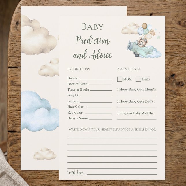 Mal Podemos Esperar Jogo de Previsões e Dicas Game (Baby Advice and Predictions Game Can Bearly Wait)