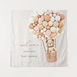 Mal podemos esperar! Tapeçaria de Chá de Bebê