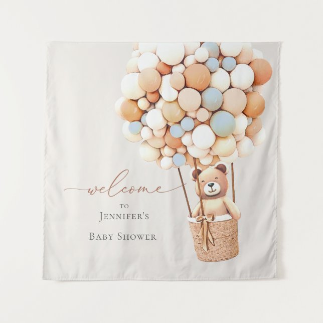 Mal Podemos Esperar! Tapeçaria de Chuvada de Bebê (Frente)