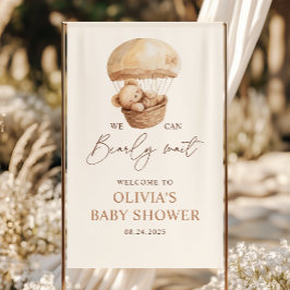 Mal Podemos Esperar Urso de Pelúcia Bem-Vindo ao C