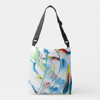 Mala 1 Bolsa de mão abstrata colorida de fluxo liv