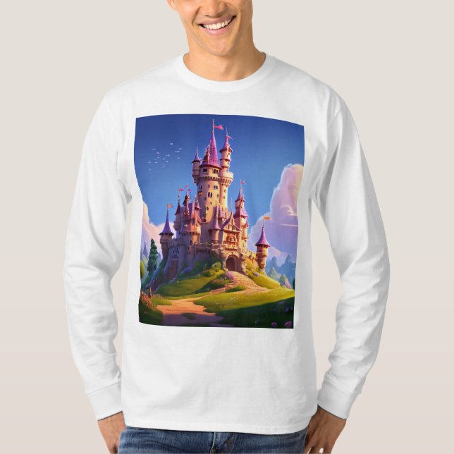 Mala branca e comprida T-shirt unisex (Frente)