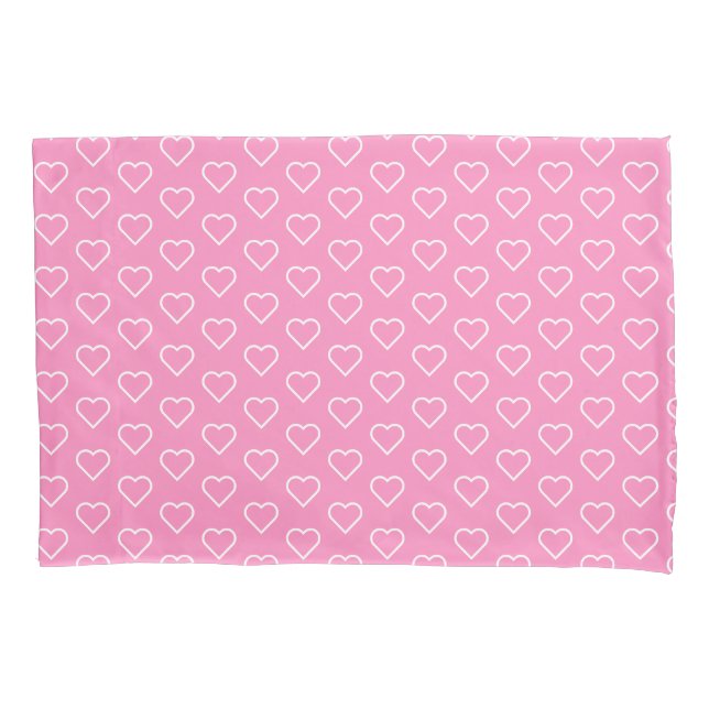 Mala cor-de-rosa com coração ou escolha cor (Frente)