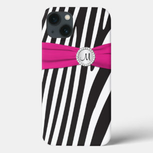 Mala de ar iPad, rosa, preto, branco, zebra com ri