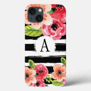 Mala de Flores de Flores Brancas Pretas, Monograma