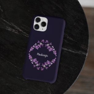 Mala de Motif de Orquídeas Roxas Personalizadas
