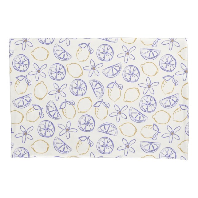 Mala de Travesseiro de Padrão de Limon Doodle (Frente-Esquerda)