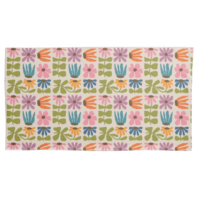 Mala de Travesseiro Floral do Groovy Retro (Frente)