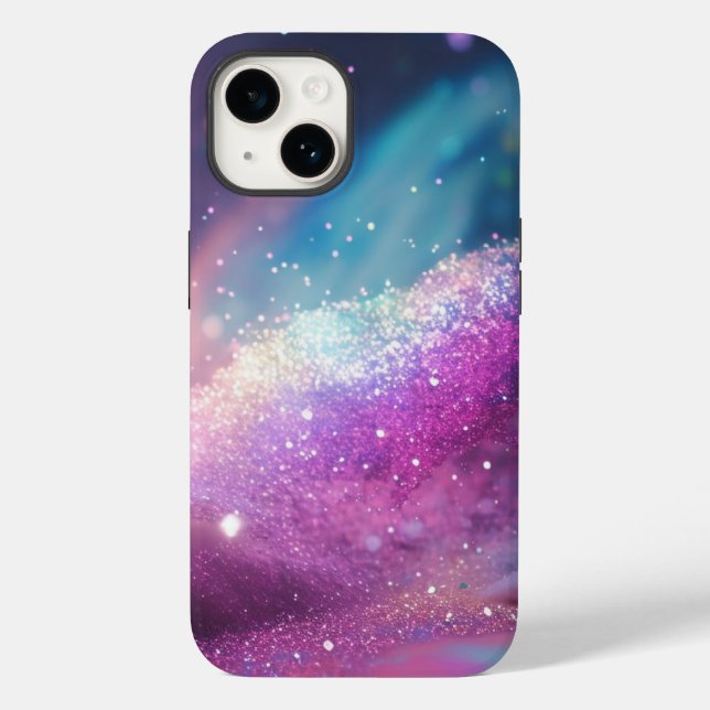 Mala difícil do iPhone Holographic Glitter da Via  (Verso)