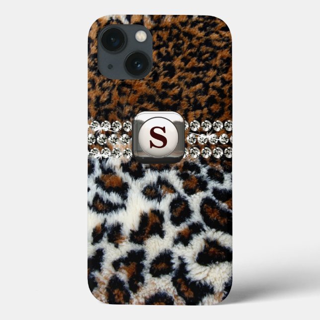 Mala iPad de Peles Selvagens de Leopardo (Verso)