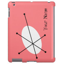 Mala iPad 'Seu Nome' Rosa Dazzle