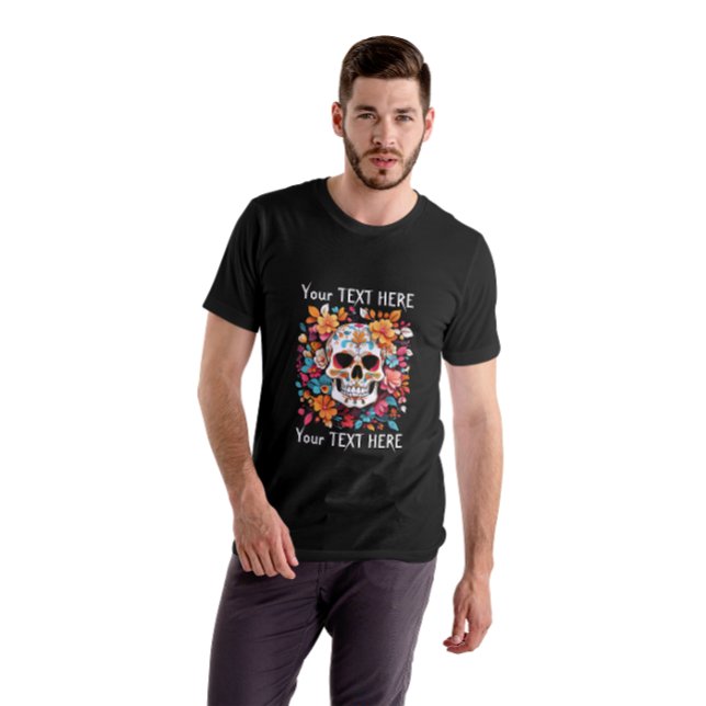 Mala personalizada e flores T-shirt unisex, o seu  (Criador carregado)