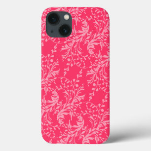 Mala vermelha rosa-rosa-pia-padrão-úmida
