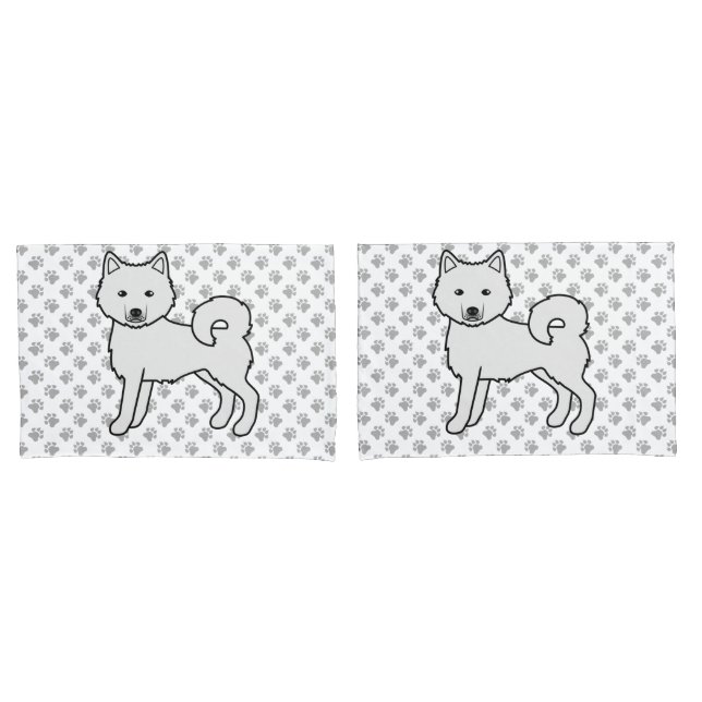 Malamute do Alasca Branco Cachorro de Desenho Anim (Frente - conjunto)