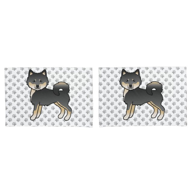 Malamute do Alasca Preto e Marrom Cachorro de Dese (Frente - conjunto)