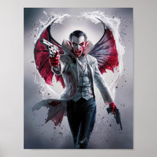 Maldita Máfia Vampira Bonita com Arte Poster de Ar