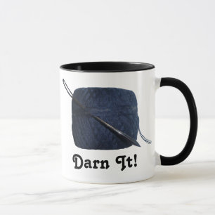 "Maldito!" Caneca Darning da agulha & da linha