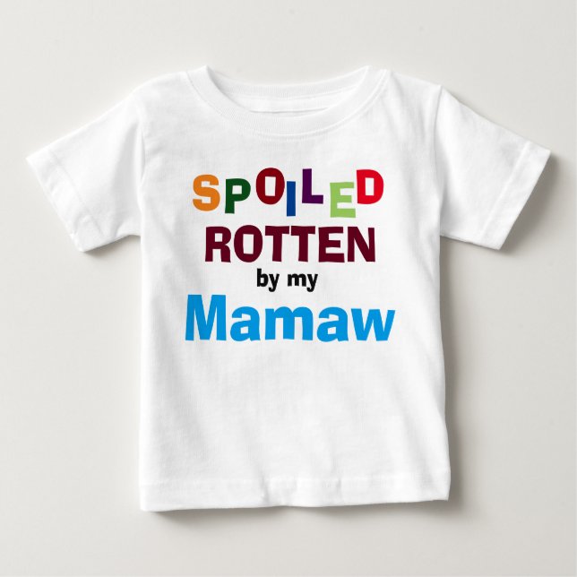 Maldito Rotten Pelo Meu Bebê Mamaw Toddler T-Shirt (Frente)