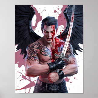 Maldito Vampiro Guerreiro Poster Art