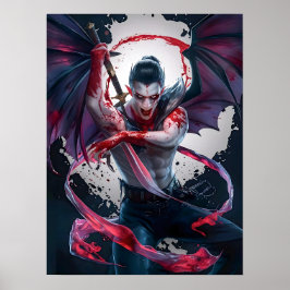 Maldito Vampiro Guerreiro Poster Art