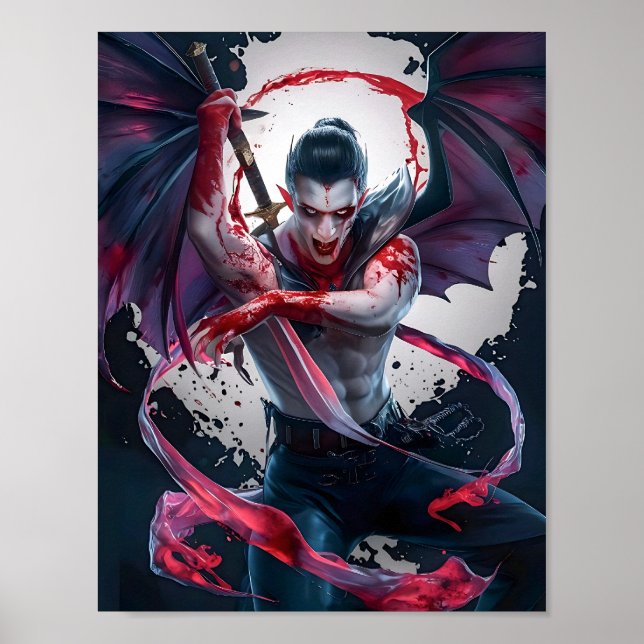 Maldito Vampiro Guerreiro Poster Art (Frente)