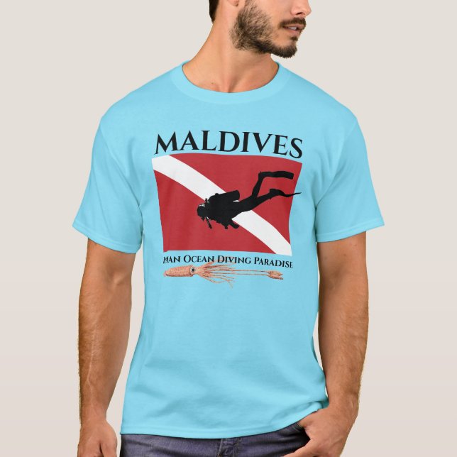 Maldivas Scuba T-Shirt (Frente)